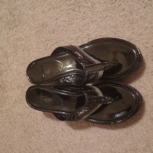 Coach Black Sandles